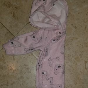 Baby Girl Pink Bear Sweatshirt Hoodie